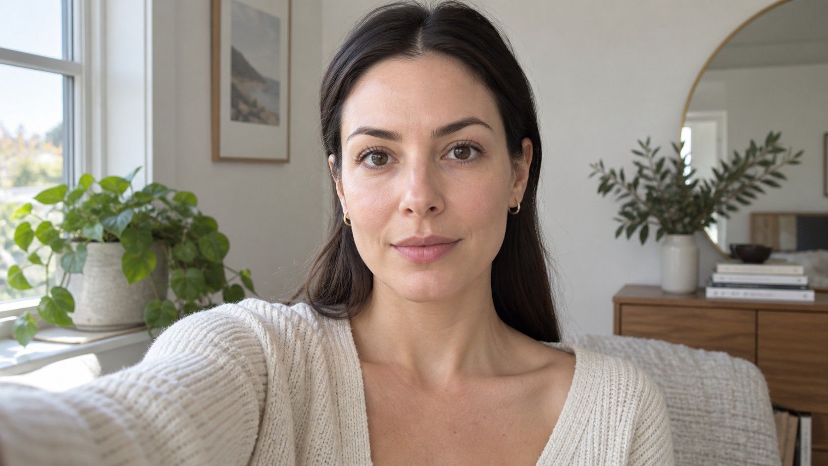Front-facing portrait prepared for face shape analysis